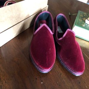 Fifi Venezia Gritti shoe cotton velvet loafer size 39 (US size 9)